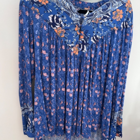 Free People Wildflower Fields Tunic Size Small - Picture 8 of 8